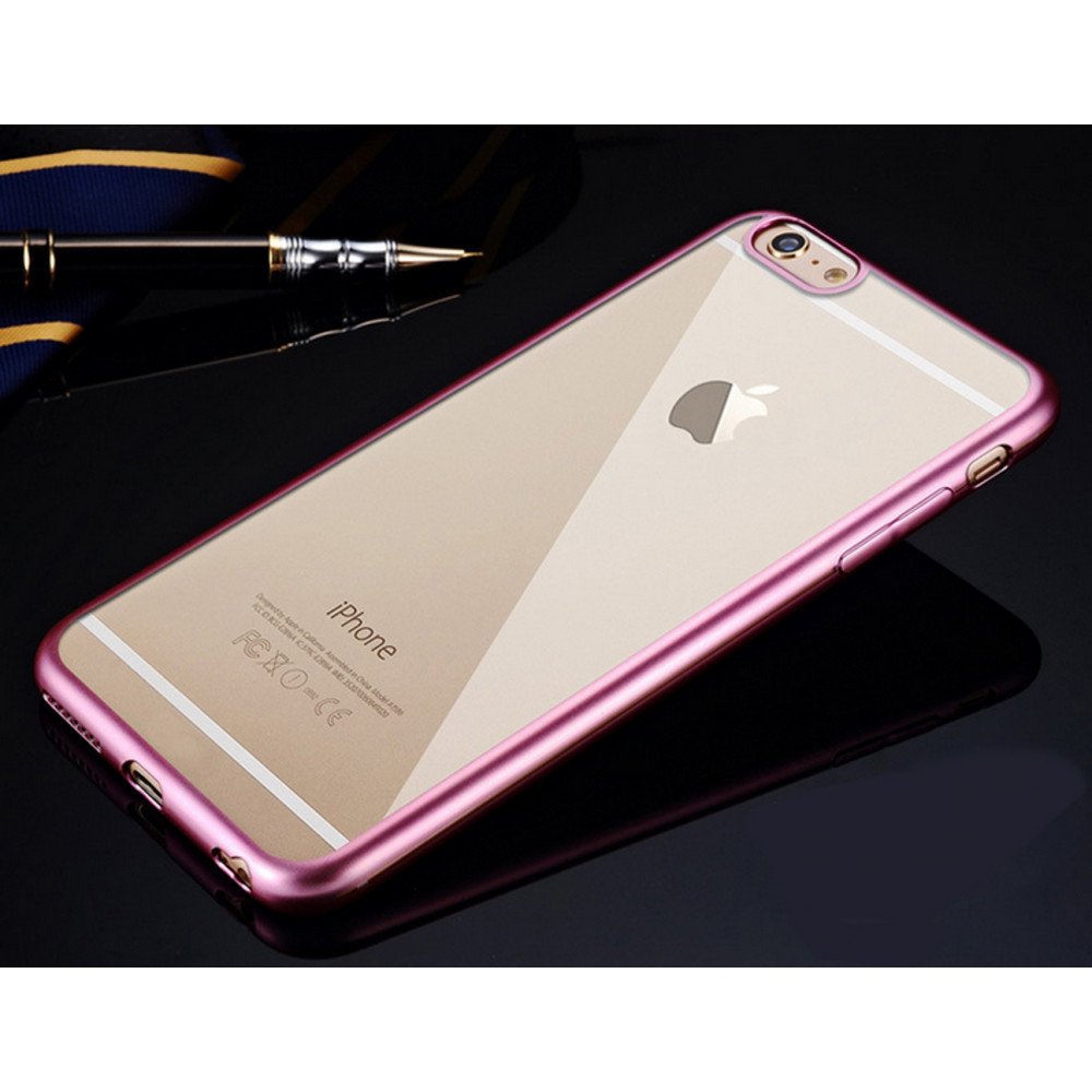 Wholesale Apple iPhone 6s 6 4.7 Crystal Clear Electroplate Hybrid